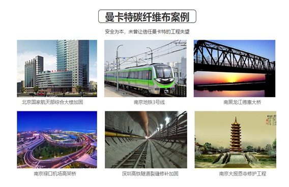 這些工程都在用曼卡特碳纖維布，您還等什么？