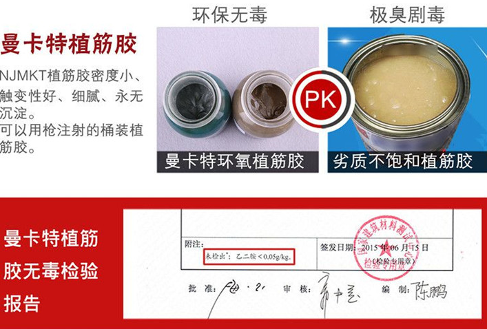 曼卡特植筋膠，安全放心！