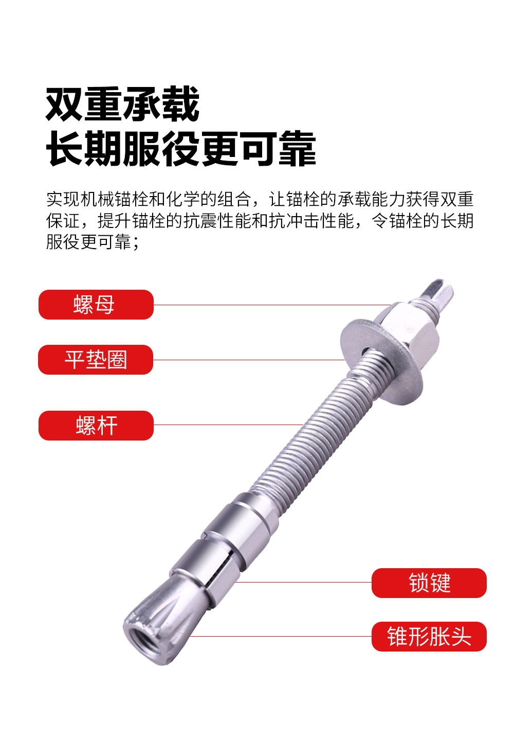 NJMKT抗震膠粘模擴(kuò)底機械錨栓 (3)